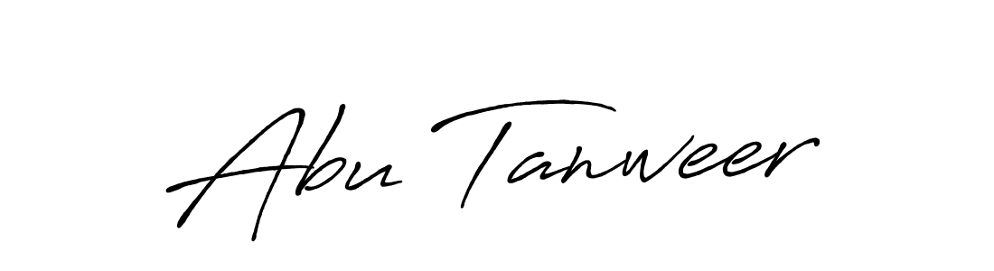 How to make Abu Tanweer signature? Antro_Vectra_Bolder is a professional autograph style. Create handwritten signature for Abu Tanweer name. Abu Tanweer signature style 7 images and pictures png