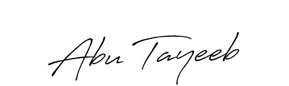 How to make Abu Tayeeb signature? Antro_Vectra_Bolder is a professional autograph style. Create handwritten signature for Abu Tayeeb name. Abu Tayeeb signature style 7 images and pictures png