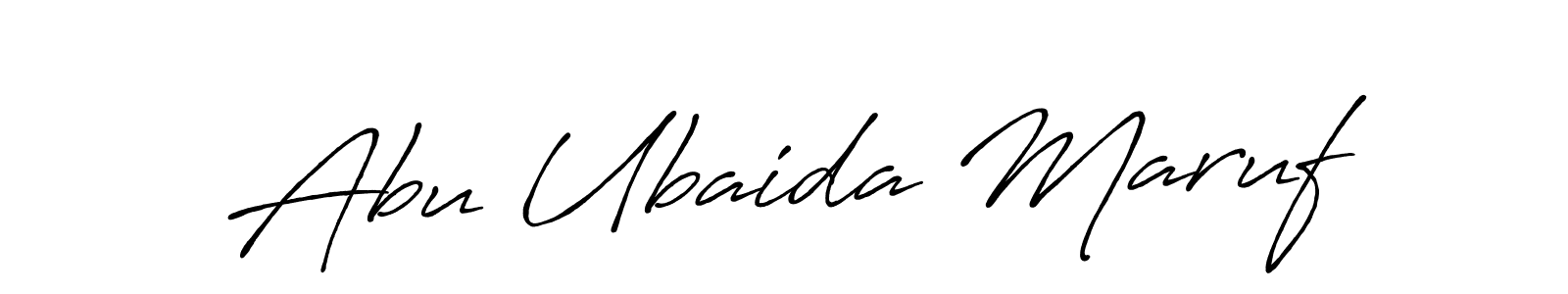You should practise on your own different ways (Antro_Vectra_Bolder) to write your name (Abu Ubaida Maruf) in signature. don't let someone else do it for you. Abu Ubaida Maruf signature style 7 images and pictures png