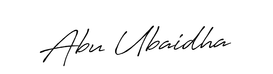 You should practise on your own different ways (Antro_Vectra_Bolder) to write your name (Abu Ubaidha) in signature. don't let someone else do it for you. Abu Ubaidha signature style 7 images and pictures png