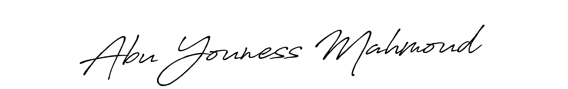 How to make Abu Youness Mahmoud signature? Antro_Vectra_Bolder is a professional autograph style. Create handwritten signature for Abu Youness Mahmoud name. Abu Youness Mahmoud signature style 7 images and pictures png