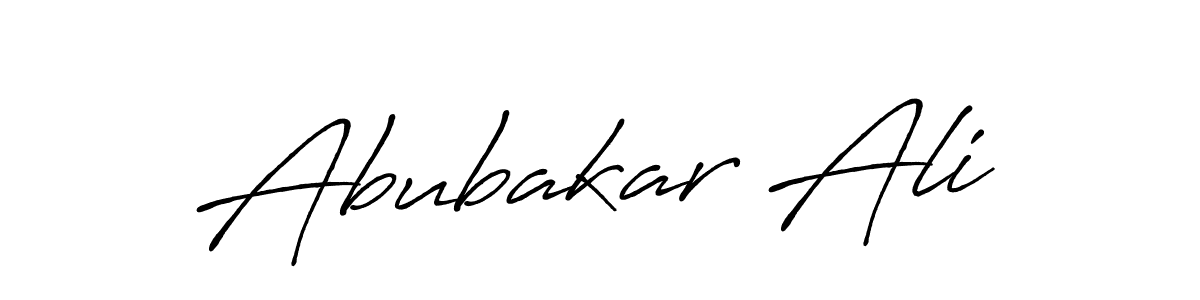 Use a signature maker to create a handwritten signature online. With this signature software, you can design (Antro_Vectra_Bolder) your own signature for name Abubakar Ali. Abubakar Ali signature style 7 images and pictures png