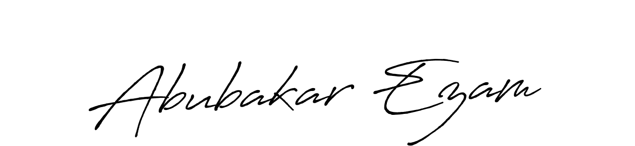 How to make Abubakar Ezam signature? Antro_Vectra_Bolder is a professional autograph style. Create handwritten signature for Abubakar Ezam name. Abubakar Ezam signature style 7 images and pictures png