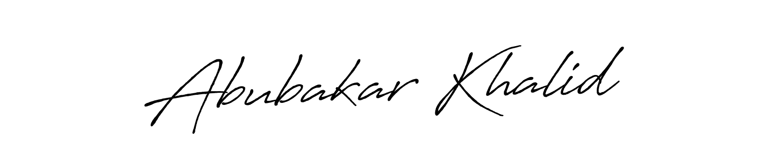 Antro_Vectra_Bolder is a professional signature style that is perfect for those who want to add a touch of class to their signature. It is also a great choice for those who want to make their signature more unique. Get Abubakar Khalid name to fancy signature for free. Abubakar Khalid signature style 7 images and pictures png