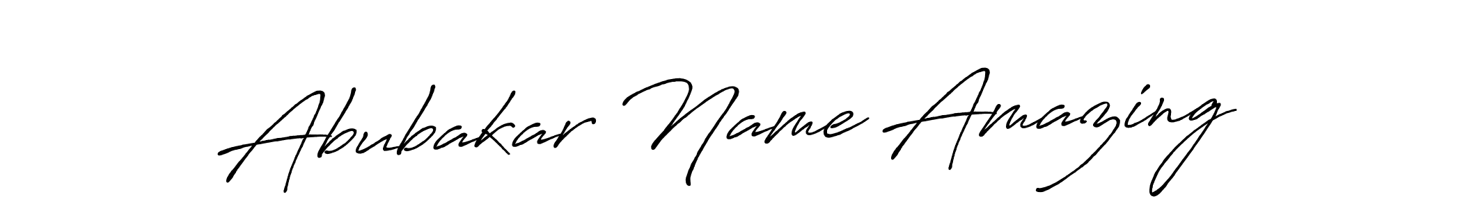 Use a signature maker to create a handwritten signature online. With this signature software, you can design (Antro_Vectra_Bolder) your own signature for name Abubakar Name Amazing. Abubakar Name Amazing signature style 7 images and pictures png
