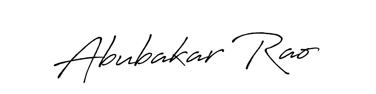 Antro_Vectra_Bolder is a professional signature style that is perfect for those who want to add a touch of class to their signature. It is also a great choice for those who want to make their signature more unique. Get Abubakar Rao name to fancy signature for free. Abubakar Rao signature style 7 images and pictures png