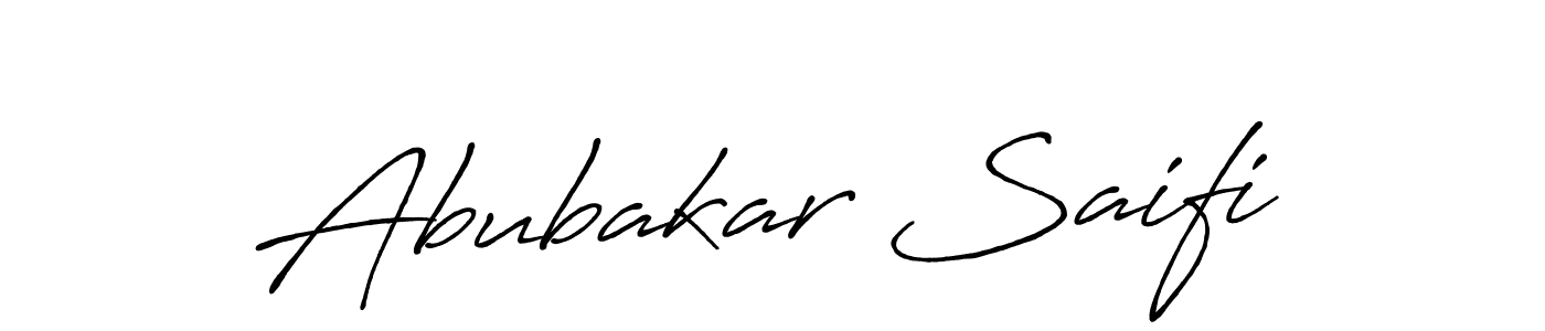 How to make Abubakar Saifi signature? Antro_Vectra_Bolder is a professional autograph style. Create handwritten signature for Abubakar Saifi name. Abubakar Saifi signature style 7 images and pictures png