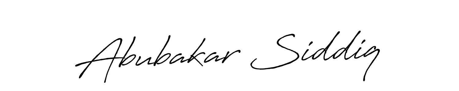 Abubakar Siddiq stylish signature style. Best Handwritten Sign (Antro_Vectra_Bolder) for my name. Handwritten Signature Collection Ideas for my name Abubakar Siddiq. Abubakar Siddiq signature style 7 images and pictures png