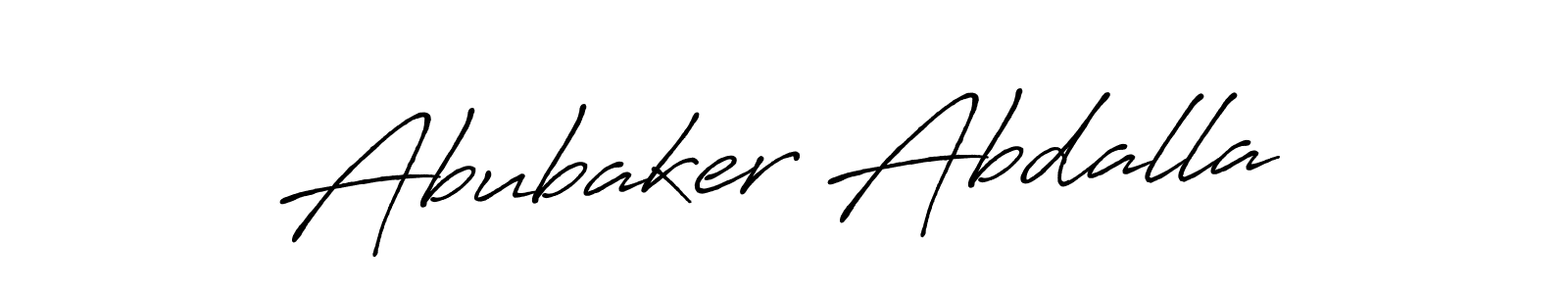 Similarly Antro_Vectra_Bolder is the best handwritten signature design. Signature creator online .You can use it as an online autograph creator for name Abubaker Abdalla. Abubaker Abdalla signature style 7 images and pictures png