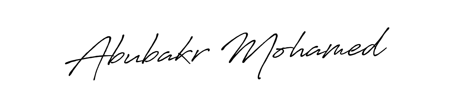 How to make Abubakr Mohamed signature? Antro_Vectra_Bolder is a professional autograph style. Create handwritten signature for Abubakr Mohamed name. Abubakr Mohamed signature style 7 images and pictures png