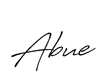 Use a signature maker to create a handwritten signature online. With this signature software, you can design (Antro_Vectra_Bolder) your own signature for name Abue. Abue signature style 7 images and pictures png