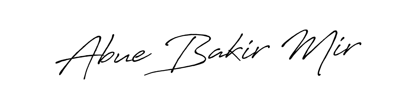 Use a signature maker to create a handwritten signature online. With this signature software, you can design (Antro_Vectra_Bolder) your own signature for name Abue Bakir Mir. Abue Bakir Mir signature style 7 images and pictures png