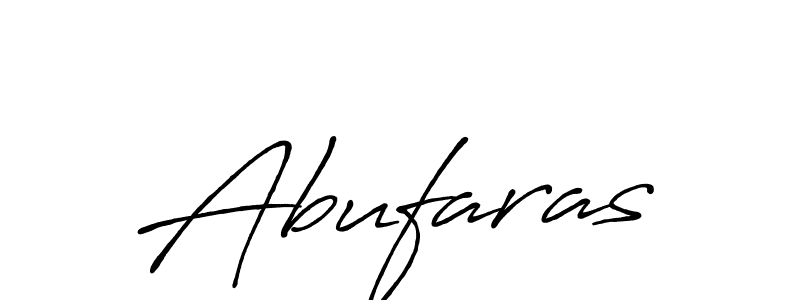 Use a signature maker to create a handwritten signature online. With this signature software, you can design (Antro_Vectra_Bolder) your own signature for name Abufaras. Abufaras signature style 7 images and pictures png