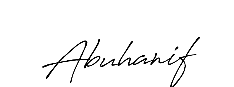 Create a beautiful signature design for name Abuhanif. With this signature (Antro_Vectra_Bolder) fonts, you can make a handwritten signature for free. Abuhanif signature style 7 images and pictures png