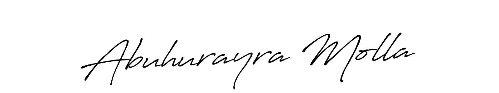 Abuhurayra Molla stylish signature style. Best Handwritten Sign (Antro_Vectra_Bolder) for my name. Handwritten Signature Collection Ideas for my name Abuhurayra Molla. Abuhurayra Molla signature style 7 images and pictures png