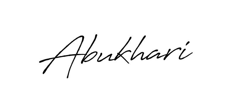 Abukhari stylish signature style. Best Handwritten Sign (Antro_Vectra_Bolder) for my name. Handwritten Signature Collection Ideas for my name Abukhari. Abukhari signature style 7 images and pictures png