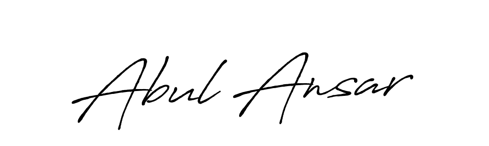 Create a beautiful signature design for name Abul Ansar. With this signature (Antro_Vectra_Bolder) fonts, you can make a handwritten signature for free. Abul Ansar signature style 7 images and pictures png