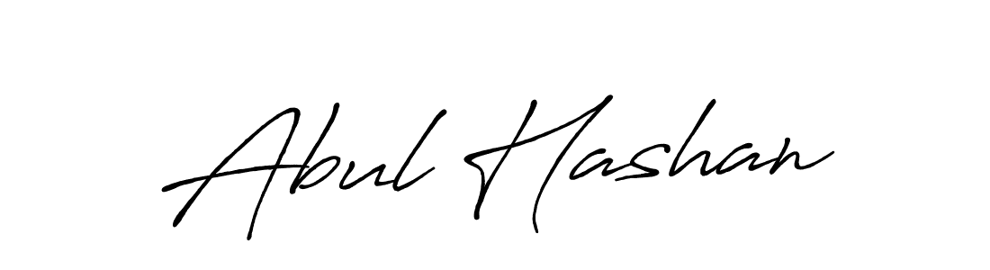 Use a signature maker to create a handwritten signature online. With this signature software, you can design (Antro_Vectra_Bolder) your own signature for name Abul Hashan. Abul Hashan signature style 7 images and pictures png