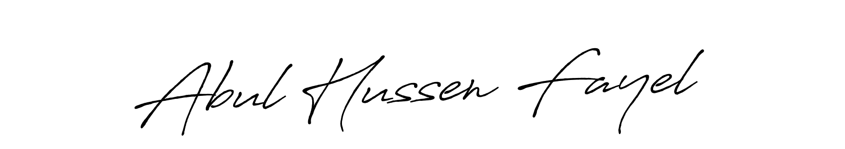 Abul Hussen Fayel stylish signature style. Best Handwritten Sign (Antro_Vectra_Bolder) for my name. Handwritten Signature Collection Ideas for my name Abul Hussen Fayel. Abul Hussen Fayel signature style 7 images and pictures png