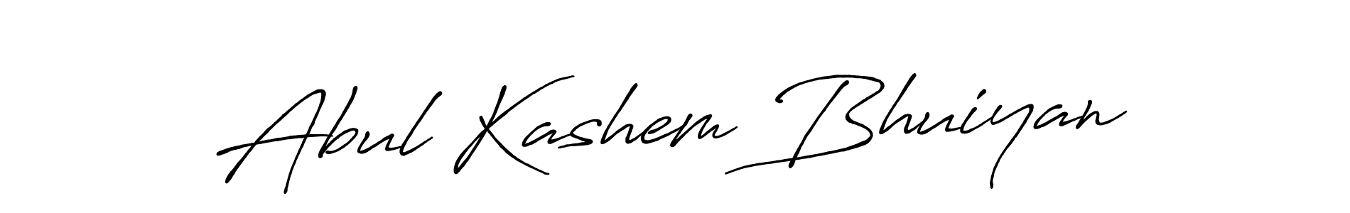 Create a beautiful signature design for name Abul Kashem Bhuiyan. With this signature (Antro_Vectra_Bolder) fonts, you can make a handwritten signature for free. Abul Kashem Bhuiyan signature style 7 images and pictures png