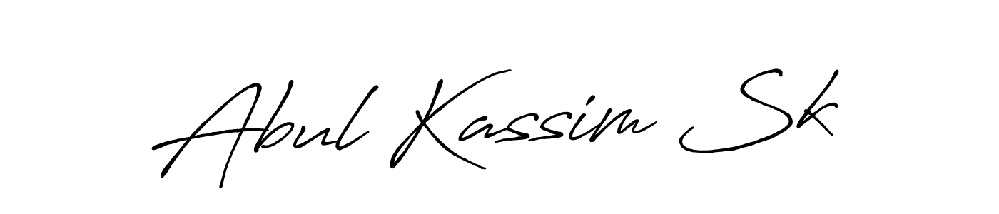 How to make Abul Kassim Sk name signature. Use Antro_Vectra_Bolder style for creating short signs online. This is the latest handwritten sign. Abul Kassim Sk signature style 7 images and pictures png