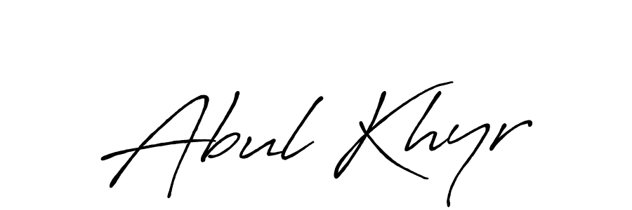 How to make Abul Khyr signature? Antro_Vectra_Bolder is a professional autograph style. Create handwritten signature for Abul Khyr name. Abul Khyr signature style 7 images and pictures png