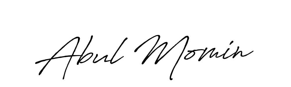 Also You can easily find your signature by using the search form. We will create Abul Momin name handwritten signature images for you free of cost using Antro_Vectra_Bolder sign style. Abul Momin signature style 7 images and pictures png