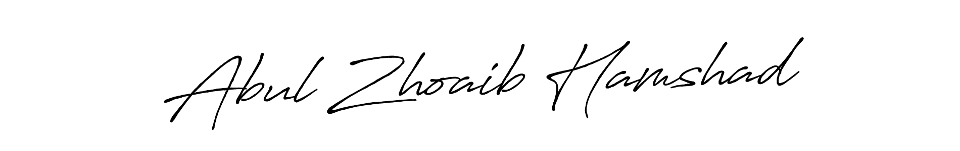 It looks lik you need a new signature style for name Abul Zhoaib Hamshad. Design unique handwritten (Antro_Vectra_Bolder) signature with our free signature maker in just a few clicks. Abul Zhoaib Hamshad signature style 7 images and pictures png