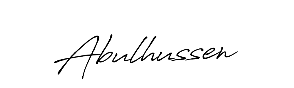 How to make Abulhussen signature? Antro_Vectra_Bolder is a professional autograph style. Create handwritten signature for Abulhussen name. Abulhussen signature style 7 images and pictures png