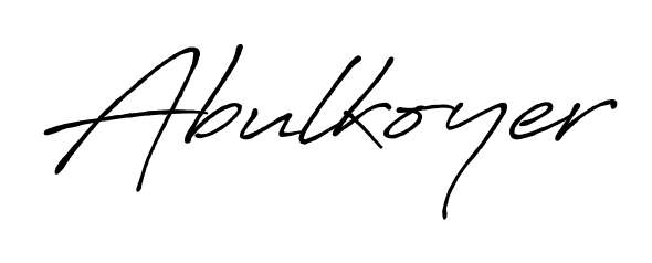 Once you've used our free online signature maker to create your best signature Antro_Vectra_Bolder style, it's time to enjoy signing your documents with Abulkoyer name. Abulkoyer signature style 7 images and pictures png