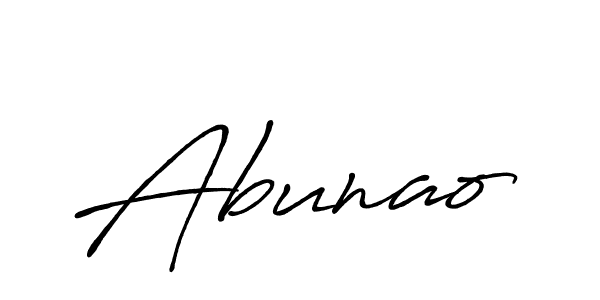 Also we have Abunao name is the best signature style. Create professional handwritten signature collection using Antro_Vectra_Bolder autograph style. Abunao signature style 7 images and pictures png