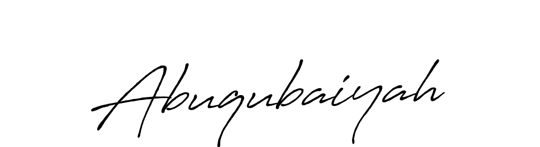 Also You can easily find your signature by using the search form. We will create Abuqubaiyah name handwritten signature images for you free of cost using Antro_Vectra_Bolder sign style. Abuqubaiyah signature style 7 images and pictures png