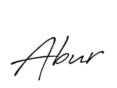 How to make Abur name signature. Use Antro_Vectra_Bolder style for creating short signs online. This is the latest handwritten sign. Abur signature style 7 images and pictures png