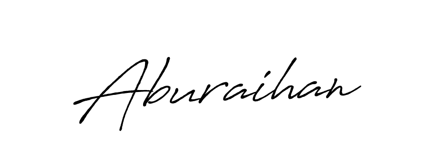 if you are searching for the best signature style for your name Aburaihan. so please give up your signature search. here we have designed multiple signature styles  using Antro_Vectra_Bolder. Aburaihan signature style 7 images and pictures png