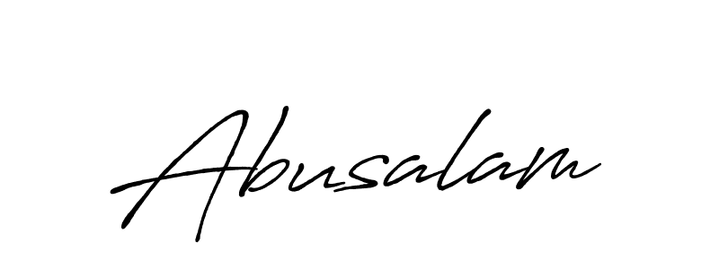 You should practise on your own different ways (Antro_Vectra_Bolder) to write your name (Abusalam) in signature. don't let someone else do it for you. Abusalam signature style 7 images and pictures png