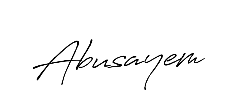 Design your own signature with our free online signature maker. With this signature software, you can create a handwritten (Antro_Vectra_Bolder) signature for name Abusayem. Abusayem signature style 7 images and pictures png