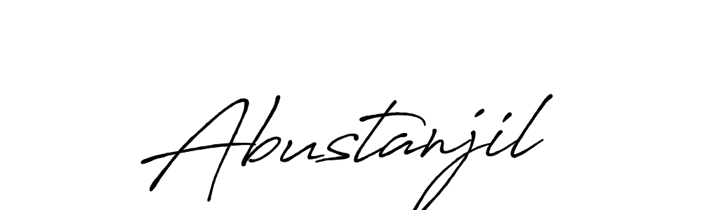 How to Draw Abustanjil signature style? Antro_Vectra_Bolder is a latest design signature styles for name Abustanjil. Abustanjil signature style 7 images and pictures png