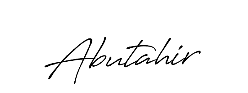 Design your own signature with our free online signature maker. With this signature software, you can create a handwritten (Antro_Vectra_Bolder) signature for name Abutahir. Abutahir signature style 7 images and pictures png