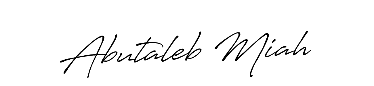 Abutaleb Miah stylish signature style. Best Handwritten Sign (Antro_Vectra_Bolder) for my name. Handwritten Signature Collection Ideas for my name Abutaleb Miah. Abutaleb Miah signature style 7 images and pictures png