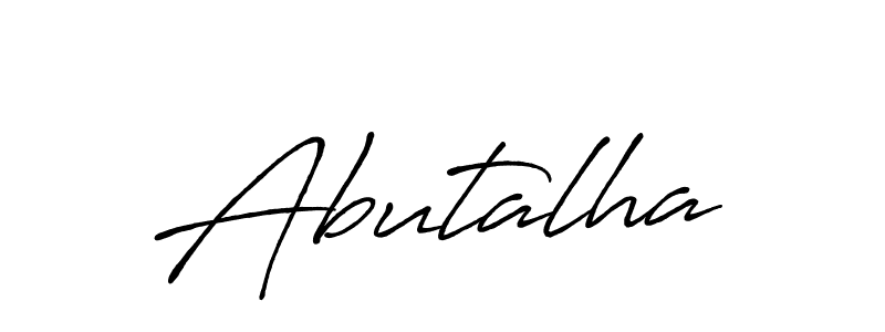 How to make Abutalha signature? Antro_Vectra_Bolder is a professional autograph style. Create handwritten signature for Abutalha name. Abutalha signature style 7 images and pictures png