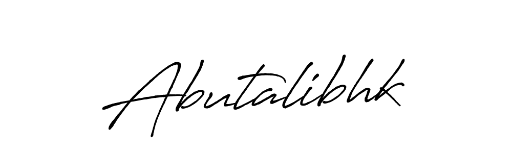 Antro_Vectra_Bolder is a professional signature style that is perfect for those who want to add a touch of class to their signature. It is also a great choice for those who want to make their signature more unique. Get Abutalibhk name to fancy signature for free. Abutalibhk signature style 7 images and pictures png