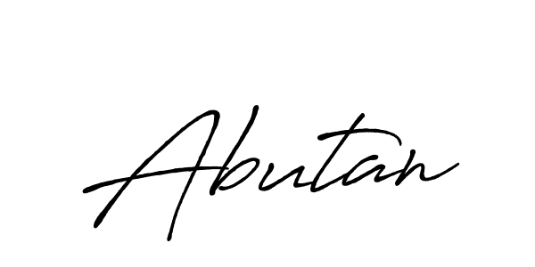 You should practise on your own different ways (Antro_Vectra_Bolder) to write your name (Abutan) in signature. don't let someone else do it for you. Abutan signature style 7 images and pictures png