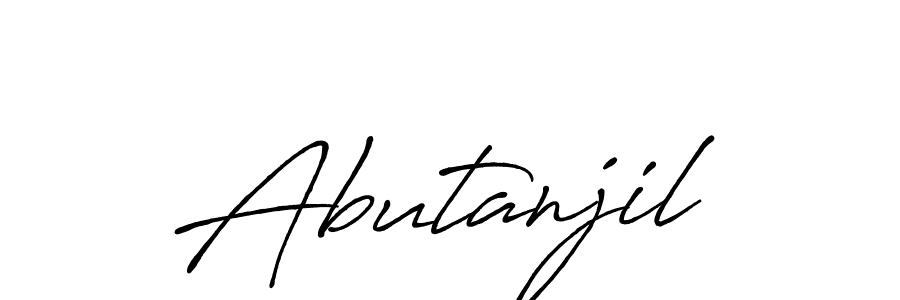 How to Draw Abutanjil signature style? Antro_Vectra_Bolder is a latest design signature styles for name Abutanjil. Abutanjil signature style 7 images and pictures png