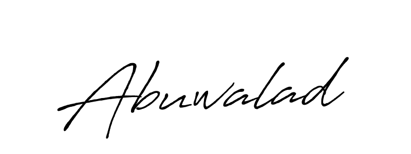 Create a beautiful signature design for name Abuwalad. With this signature (Antro_Vectra_Bolder) fonts, you can make a handwritten signature for free. Abuwalad signature style 7 images and pictures png