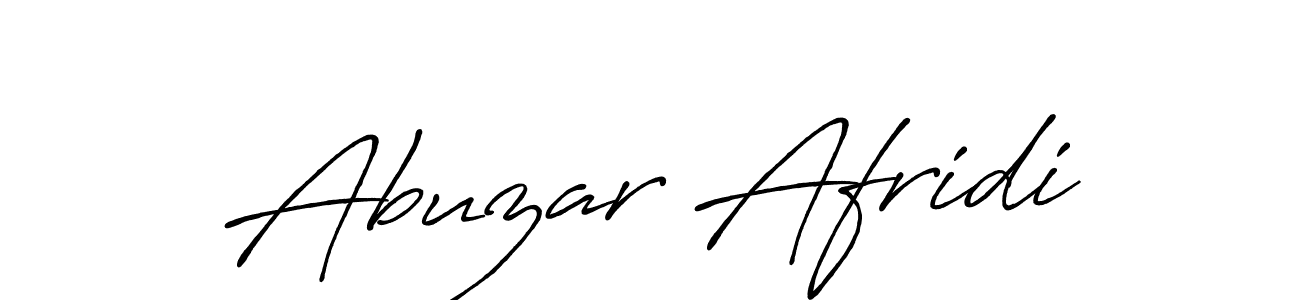 Create a beautiful signature design for name Abuzar Afridi. With this signature (Antro_Vectra_Bolder) fonts, you can make a handwritten signature for free. Abuzar Afridi signature style 7 images and pictures png