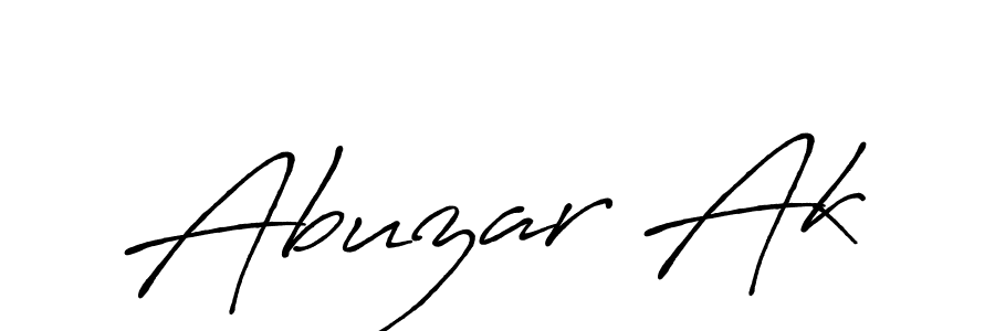 Make a beautiful signature design for name Abuzar Ak. Use this online signature maker to create a handwritten signature for free. Abuzar Ak signature style 7 images and pictures png