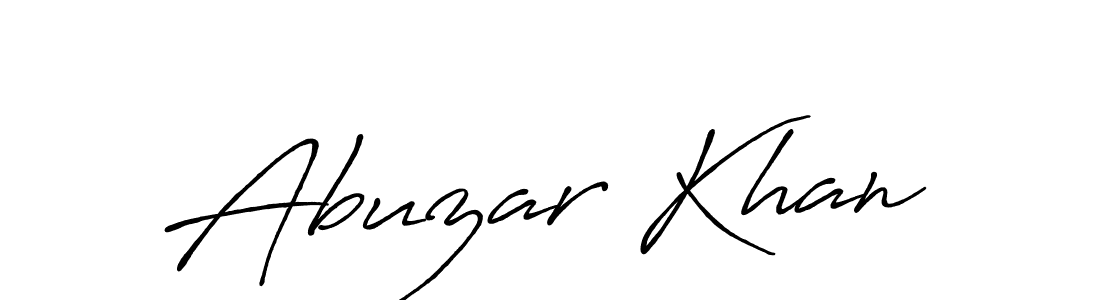 How to make Abuzar Khan signature? Antro_Vectra_Bolder is a professional autograph style. Create handwritten signature for Abuzar Khan name. Abuzar Khan signature style 7 images and pictures png