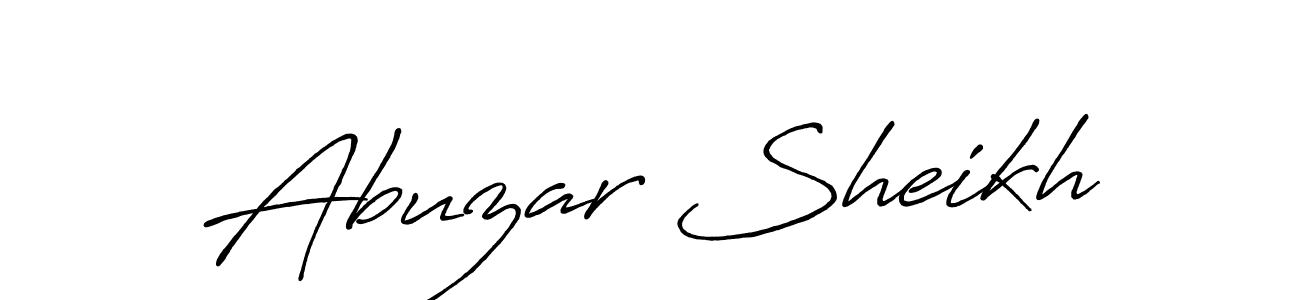 It looks lik you need a new signature style for name Abuzar Sheikh. Design unique handwritten (Antro_Vectra_Bolder) signature with our free signature maker in just a few clicks. Abuzar Sheikh signature style 7 images and pictures png