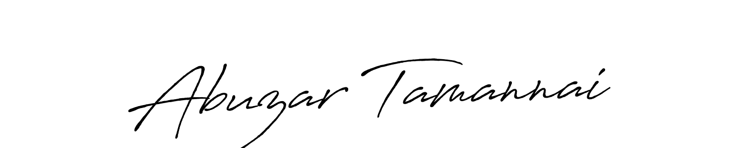 How to make Abuzar Tamannai signature? Antro_Vectra_Bolder is a professional autograph style. Create handwritten signature for Abuzar Tamannai name. Abuzar Tamannai signature style 7 images and pictures png