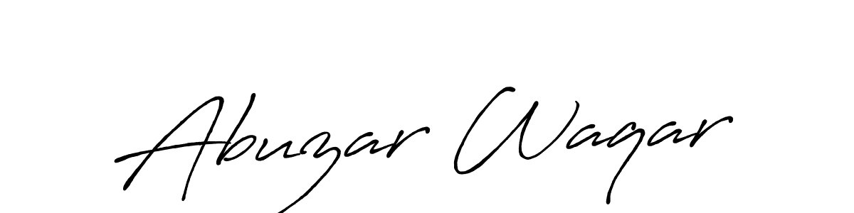 How to Draw Abuzar Waqar signature style? Antro_Vectra_Bolder is a latest design signature styles for name Abuzar Waqar. Abuzar Waqar signature style 7 images and pictures png